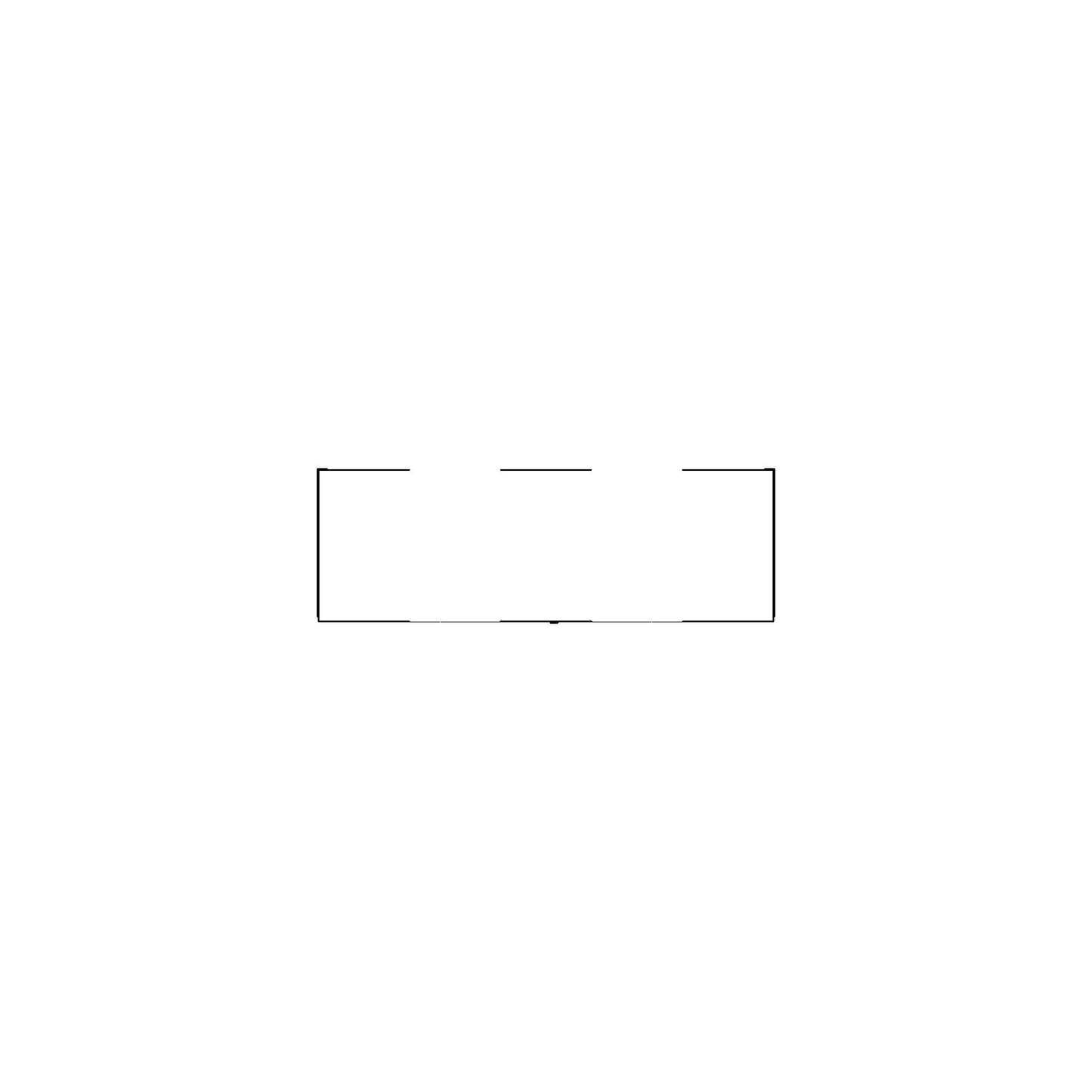 Casegoods Credenza Center Storage Family for Revit 2024