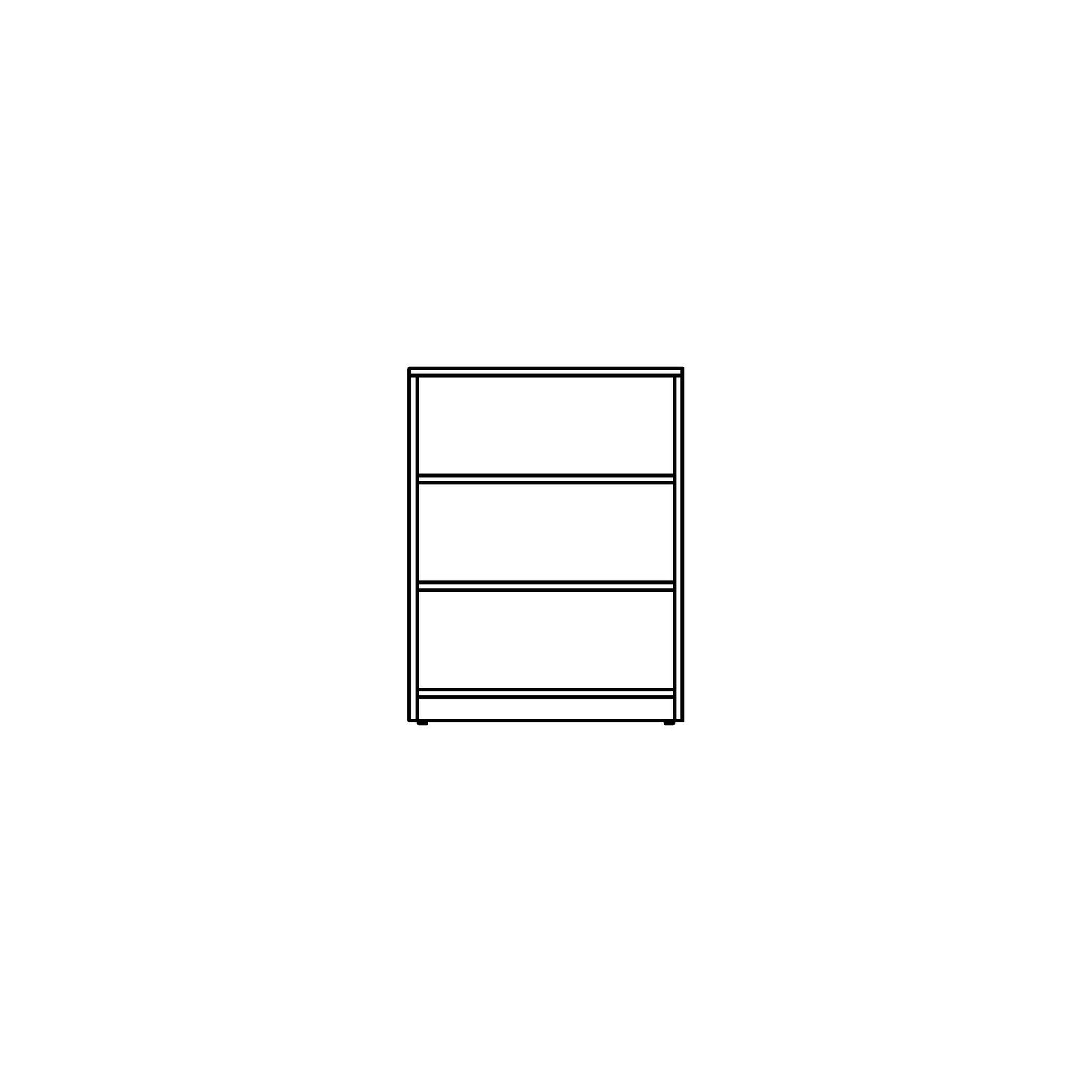Storage Bookcase Family for Revit 2024