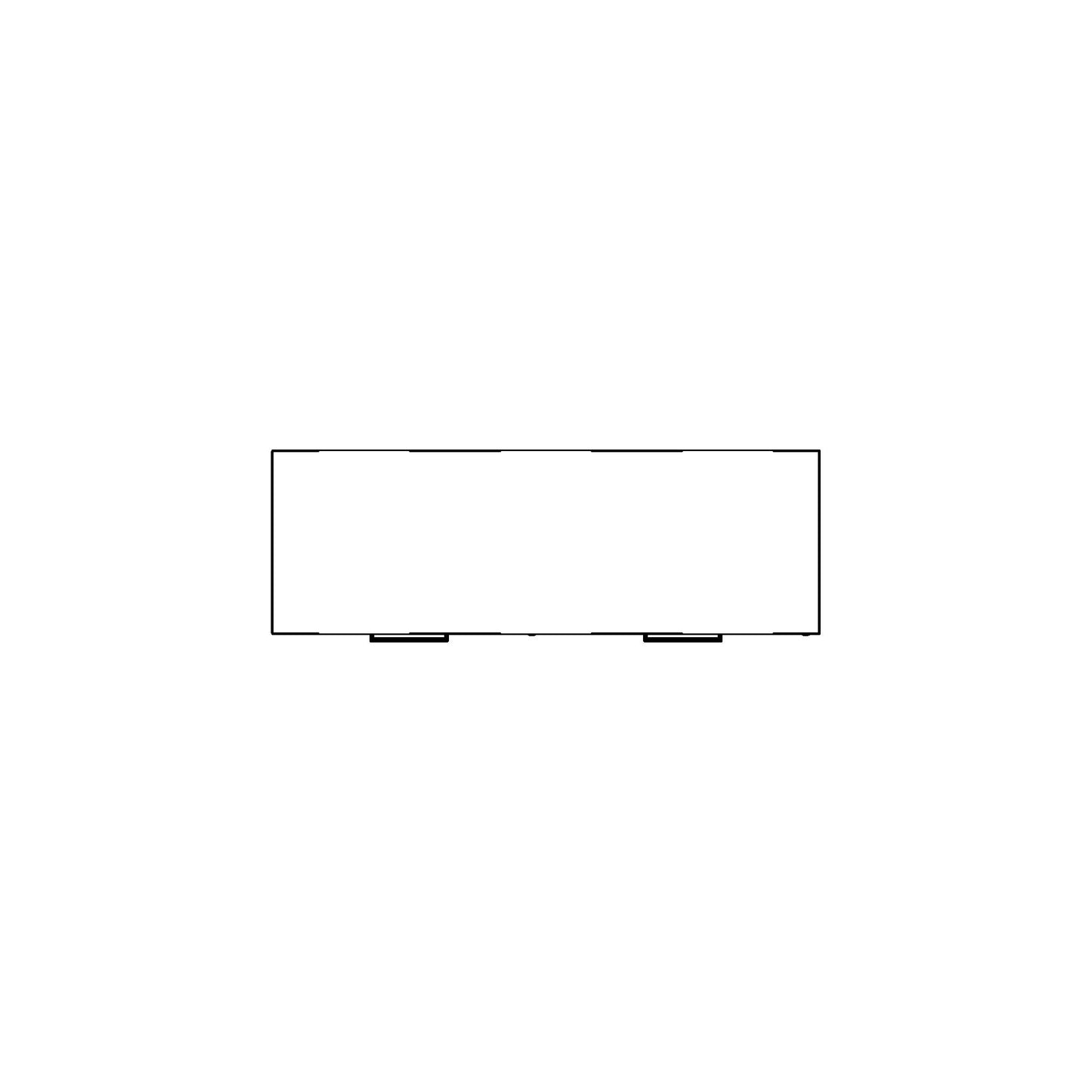 Double Storage Credenza Family for Revit 2024