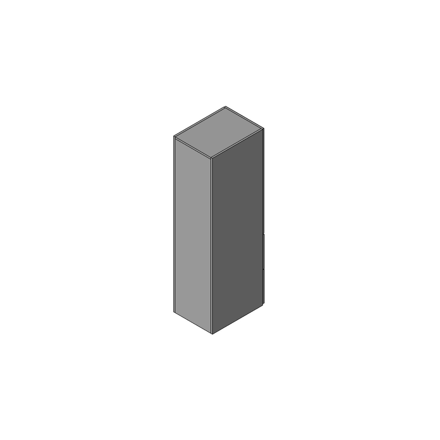 Vertical Storage Cabinet Family for Revit 2024