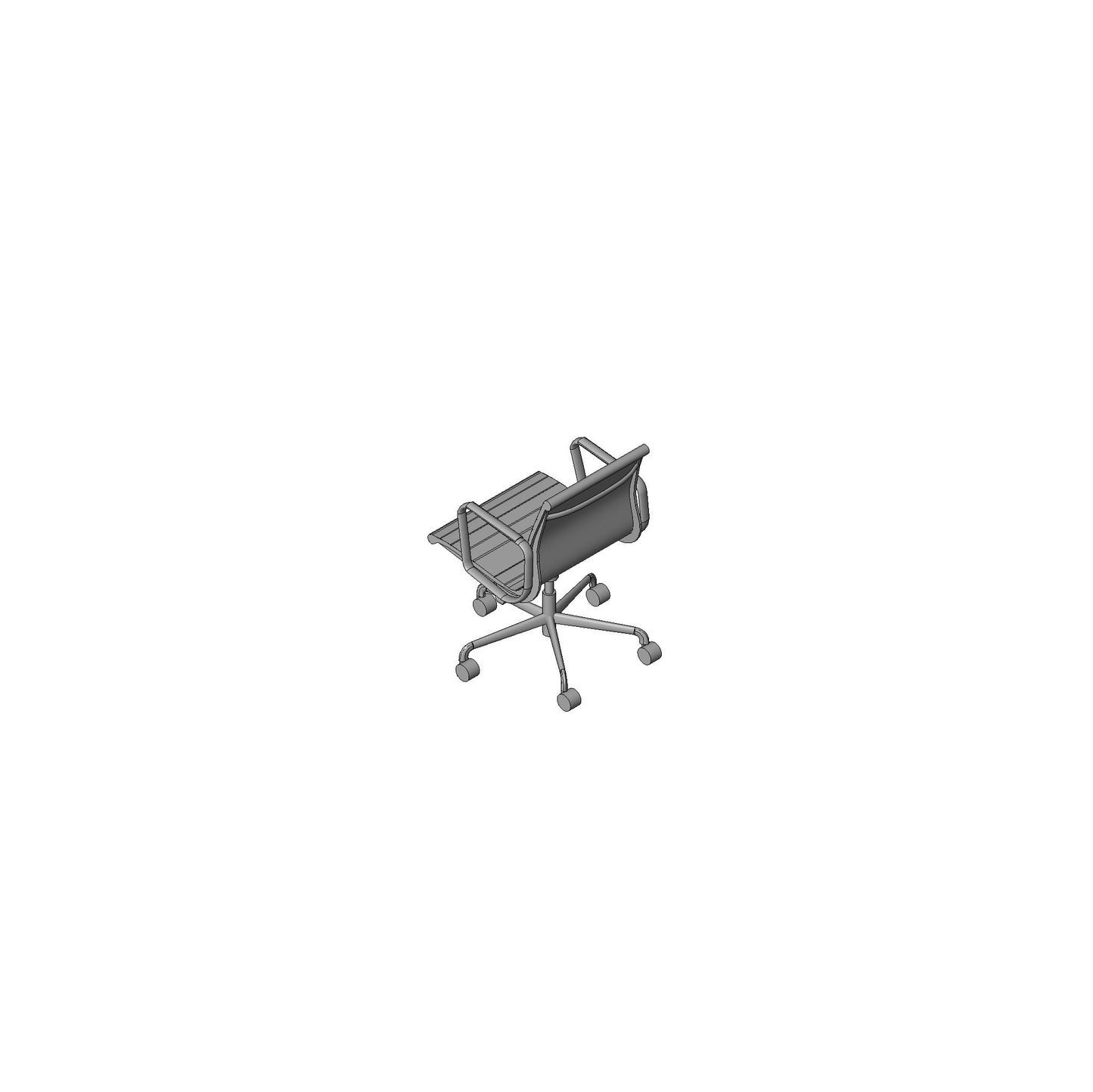 Eames Aluminum Management Chair Revit Family for Revit 2024