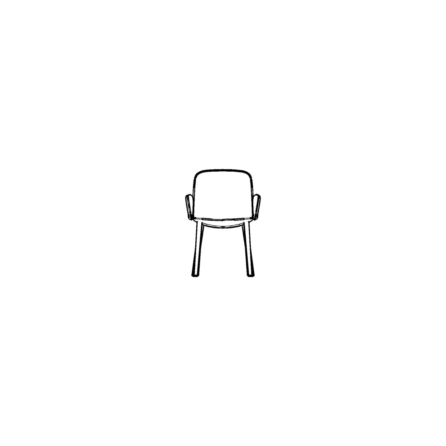 Guest Chair Wood Base Family for Revit 2024