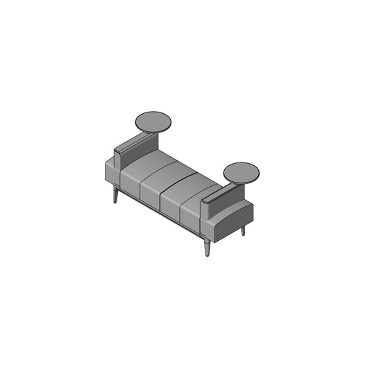 Bench Poetry Family for Revit 2024