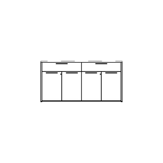 Buffet Storage Credenza Family for Revit 2024