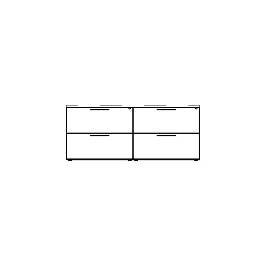 Double Storage Credenza Family for Revit 2024
