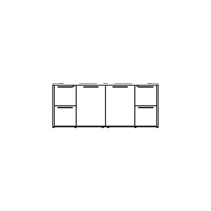 Storage Credenza Family for Revit 2024