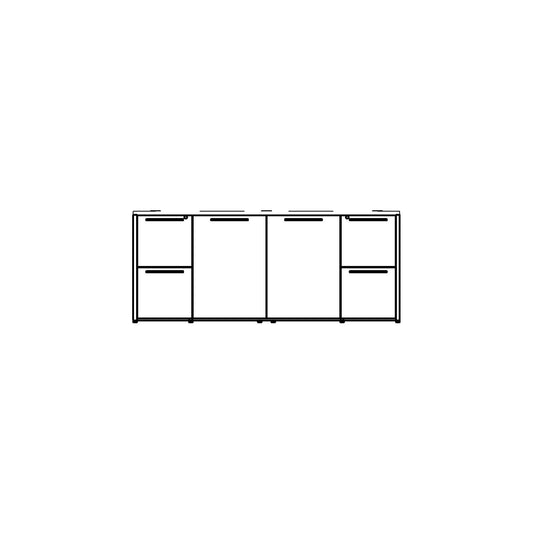 Storage Credenza Family for Revit 2024