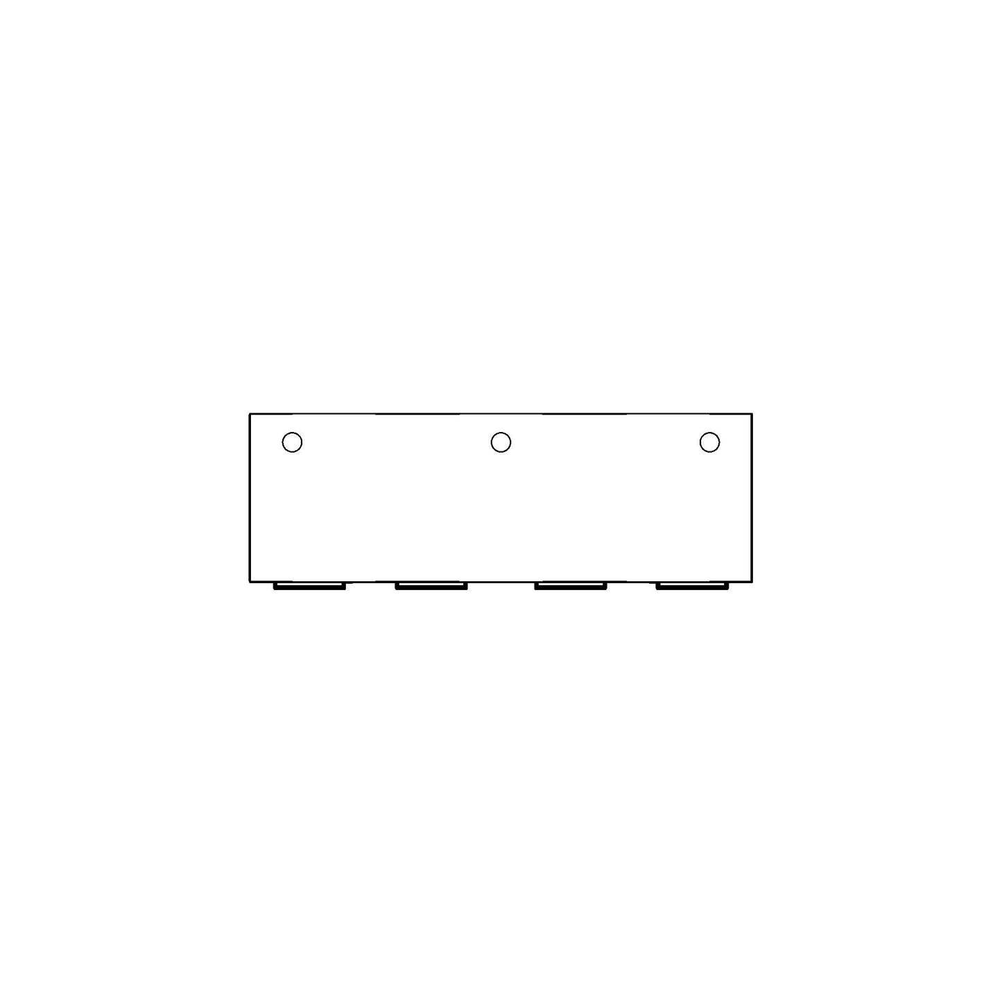 Storage Credenza Family for Revit 2024