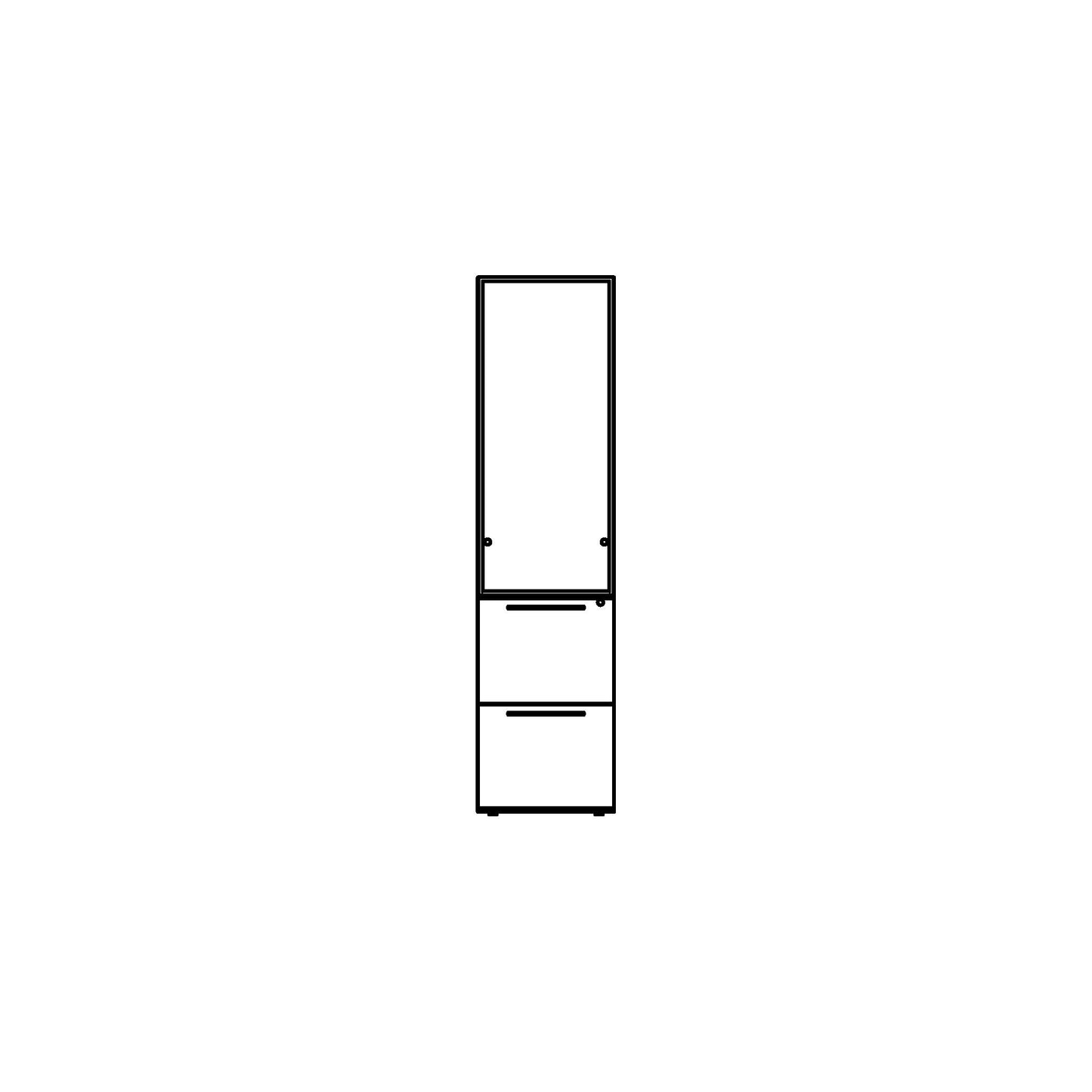 Vertical Storage Cabinet Family for Revit 2024
