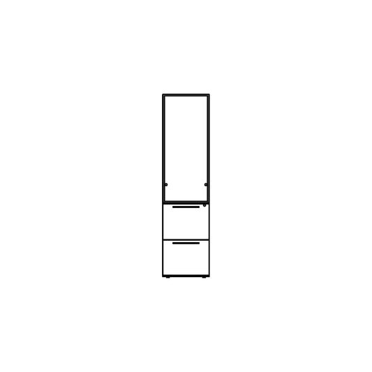 Vertical Storage Cabinet Family for Revit 2024