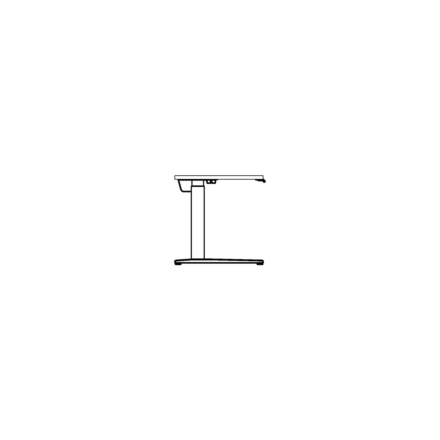 24" x 48" Rectangular Sit Stand Table Family for Revit 2024