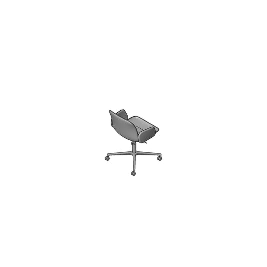 Metal Swivel Guest Chair Family for Revit 2024