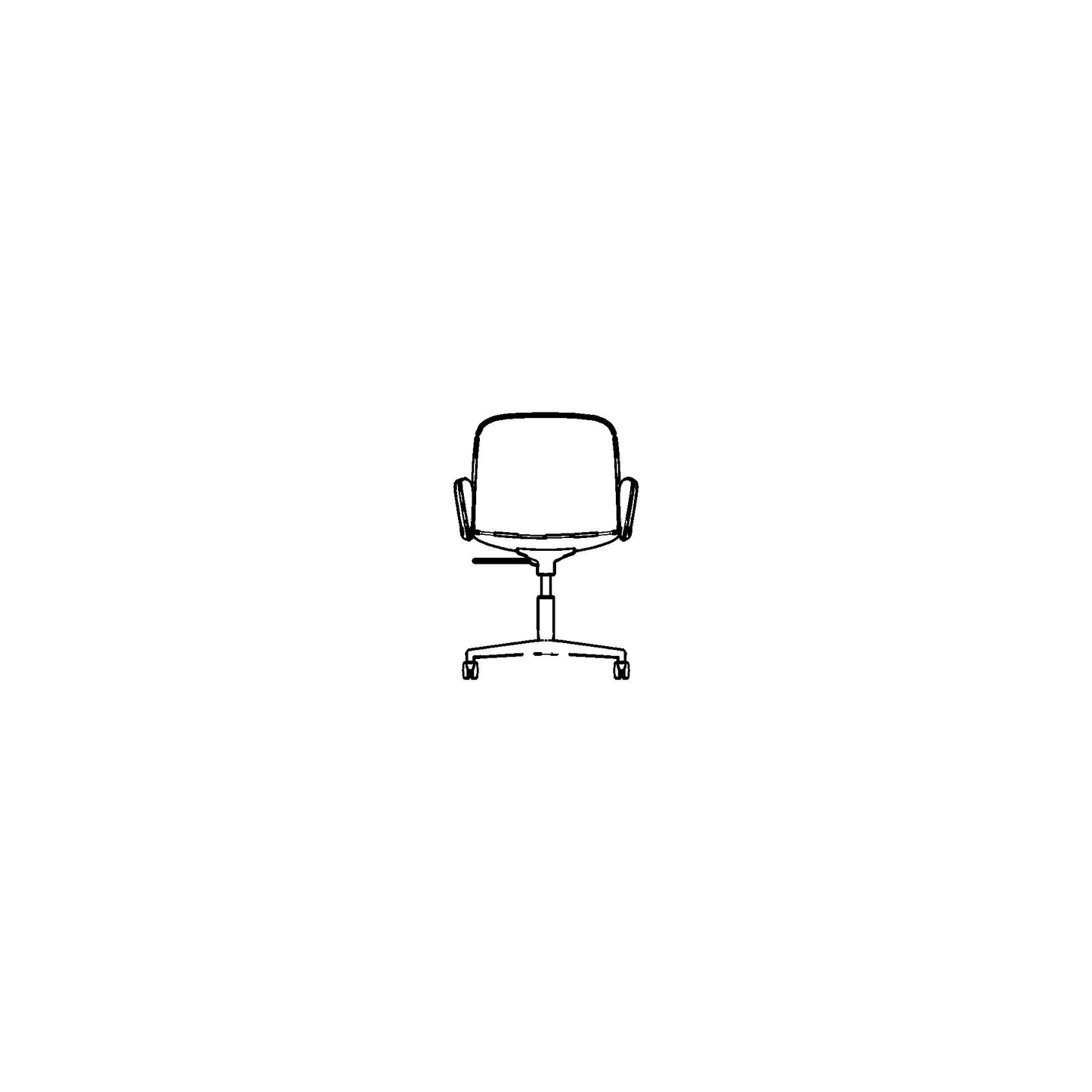 Metal Swivel Guest Chair Family for Revit 2024