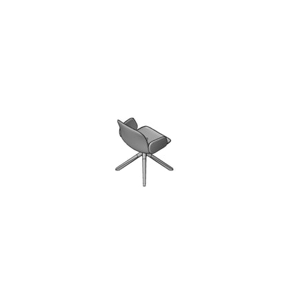 Guest Chair Wood Base Family for Revit 2024