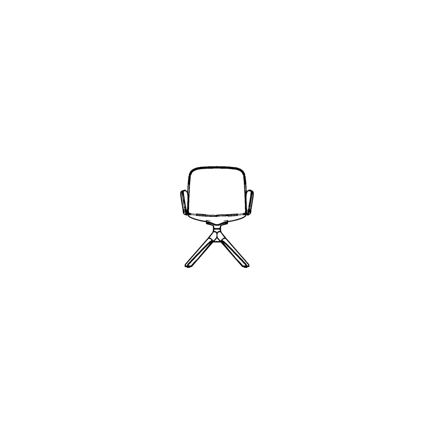 Guest Chair Wood Base Family for Revit 2024
