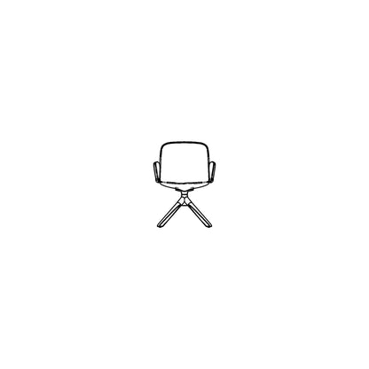 Guest Chair Wood Base Family for Revit 2024