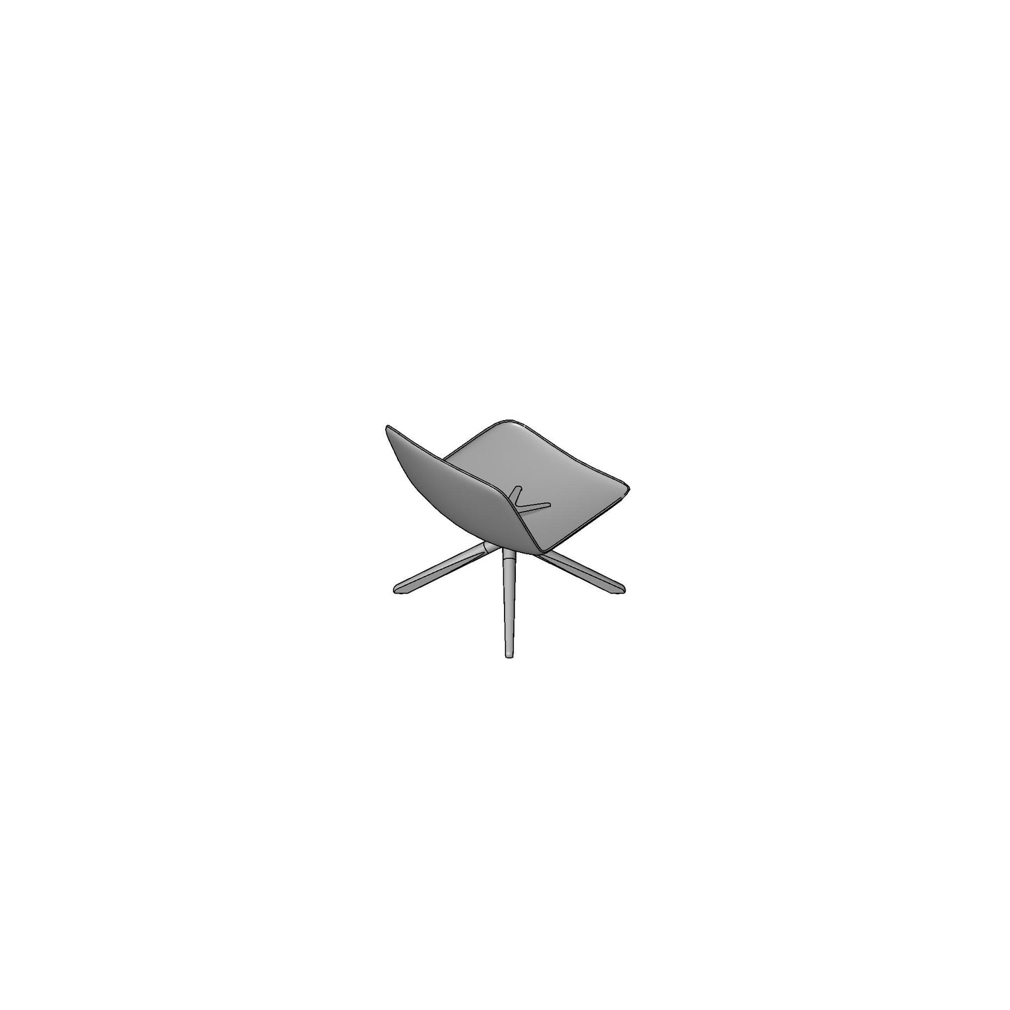 Swivel Lounge Chair Family for Revit 2024