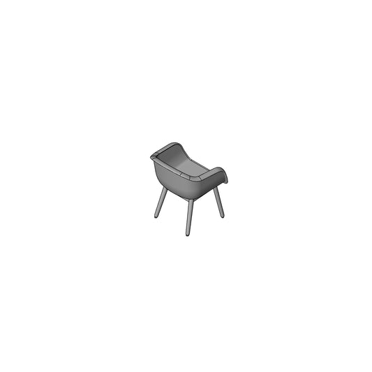 Fiber Soft Chair Family for Revit 2024