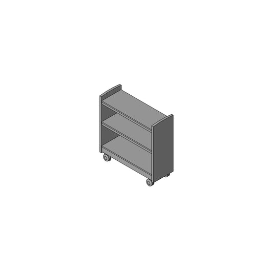 Flat Book Cart Family for Revit 2024